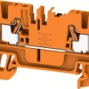 Through terminal block, push-in connection, 2.5 mm², 24 A, 8 kV, orange, 2799150000