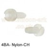 4BA x 1/4 nylon cheese head machine screw - (25 pack)