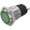 EAO 82-4151.0133 16mm Indicator St.Steel flush Solder term. Ring Green 12VAC/DC