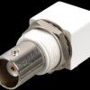 BNC PCB panel socket, angled, 50 Ohm