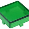 Aperture, square, (L x W x H) 14 x 14 x 5.5 mm, green, for short-stroke pushbutton, 5.46.681.021/1510