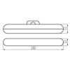Oprawa ścienna LED CALIZA LED CCT W 3,7DC ACCU 2W 160lm 3000/4000/6500K barwa zimna/neutralna/ciepła IP20 IIIkl. biała 37390