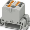 Distribution block, push-in connection, 0.5-10 mm², 40 A, 8 kV, gray, 1221464