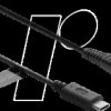 91795 USB-C charging cable 4.8 V for Panasonic electric shavers, 1.5 m