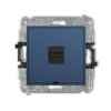 ICON Gniazdo komputerowe pojedyncze 1xRJ45 kat 6A 8 stykowe bez pola opisowego navy blue 64IGKBO-7 KARLIK