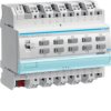 KNX system Sterownik załączający / żaluzjowy 16 A, 10-/5-krotny, C-load, 6 mod TYA610D