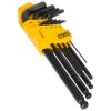Siegen S01093 Ball-End Hex Key Set 9pc Long Metric