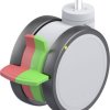 Blickle 935683 LKDGH-PATH 125K-RIFI-ELS-GS10 Podwójna rolka z tworzywa sztucznego Średnica koła: 125 mm Maksymalne obcią