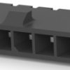 Pin header, 6 pole, pitch 3 mm, angled, black, 2-1445057-6