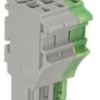 Female connector, 3 pole, pitch 5.2 mm, gray/green-yellow, 2022-103/000-036