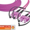 LDP-50 SC-SC 5.0 OM4 Duplex fibre optic patch cable, MM OM4, SC - SC, 5.0 m