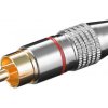 Wtyk RCA wersja metalowa z pozłacanymi stykami