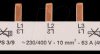 2CDL230001R1060 Busbar - Three-Phase, 1 m, 10 mm²