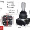 Joystick 8-kierunkowy chwilowy; 4xNO/NC; 30mm