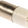 Lampka kontrolna Biały 12V ac/dc BA9s LED średnica 10mm długość 24mm