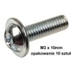Wkręt M3x10mm, kołnierzowy, krzyżakowy; WMKK3010