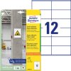 Avery-Zweckform L7875-20 Etykiety samoprzylepne 105 x 48 mm Papier biały 240 szt. Trwały, Silnie łączący Drukarka atrame