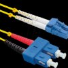21158791 LWL patch cable, LC duplex/SC duplex, OS2, 9/125 µm, yellow, 1 m