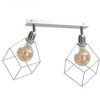 Spot loftowy 2xE27 RUBEN SILVER