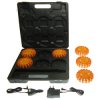 Zestaw Flar 6x Pomarań+Zasilacz+ Walizka-ładowarka akumulator