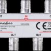 SSPL400ME CATV splitter, 5 - 1000 MHz, outputs: 4, zinc alloy