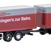 Minis by Lemke LC4608 N Model ciężarówki MAN F90, 3-osiowy pociąg z przyczepą Rail Cargo Austria (ÖBB)