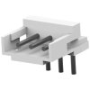 Pin header, 3 pole, pitch 2 mm, angled, natural, 292253-3
