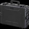 MAX540H190S Water- and dustproof plastic suitcase black, incl. foam insert
