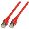 Patch cable, RJ45 plug, straight to RJ45 plug, straight, Cat 5e, SF/UTP, PVC, 0.5 m, red, K5458.0,5