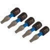 Draper Expert 05492 TX-STAR® Impact S/Driver Bits T15x25mm 1/4" Hex 5Pc