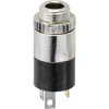TruComponents 202775 3.5 mm audio jack Socket, Vertical,Pins:3 Stereo Black