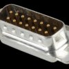 163A11279X D-SUB plug,15-pin, solder bucket, turned Contacts