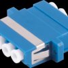 BS07-60040 FO coupler, LC / LC, quad, blue