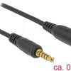 85700 Extension Cable Stereo Jack 3.5 mm 5 pin male > female 0.5 m bla