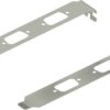 Card holder, without mounting bracket, stainless steel, gray, 10037385