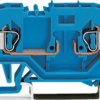 2-wire base terminal, cage clamp, 0.08-4.0 mm², 2 pole, blue, 281-917