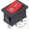 Przełącznik kołyskowy KCD1-102/3P/R 2poz.;ON-ON;czerwony;6A/250VAC;RoHS