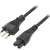Kabel: 3X0,75Mm2, Cei 23-50 (L) Wtyk,Iec C5 Żeński, 1M, 10A Lt-319+535...