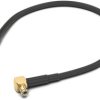 Coaxial cable, MCX plug (angled) to MCX plug (angled), 50 Ω, RG-174/U, grommet black, 152.4 mm, 65502110315301