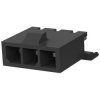 Pin header, 3 pole, pitch 3 mm, straight, black, 2-1445050-3