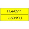 Brother FLE6511 Brother FLE-6511 label-making tape Black on yellow