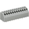 WAGO 250-202 2 Pole 3.5mm 8A 45° Push Button PCB Terminal Block Grey