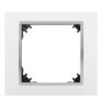 VESTRA ramka pojedyncza biały/chrom 3871-26