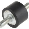 Podstawka antywibracyjna M8 średnica 30mm wysokość całkowita 20mm Cylinder męski-męski