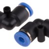 Złączka pneumatyczna Wciskane 4 mm Wciskane 4 mm RS PRO Adapter kolankowy do rur
