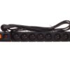 Przedłużacz Przeciwprzepięciowy 8-Gniazd Z/U Acar S8 Fa Rack 19 3M Czarny