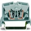 Miniature terminal block, spring-clamp connection, 0.08-2.5 mm², 1 pole, 24 A, 8 kV, gray, 264-731