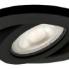Oczko podtynkowe ruchome LAGOS czarne na GU10 IP20 LP-440/1RS BK movable Light Prestige