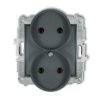 Icon Mechanizm Gniazda Podwójnego Do Ramki Bez Uziemienia 2X2p (Bez Przesłon...