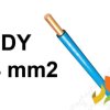 Przewód DY 4,0 mm2 niebieski (450/750V) jednożyłowy drut H07V-U (krążki 100m) G-006320 TELEFONIKA
